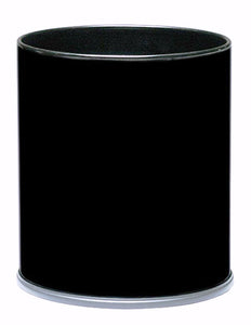 66Bk-Vv Ergode Executive Wastebasket - Sleek & Compact Round Design For Offices & Hotels, Durable Steel Construction, Sophistica