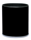 66Bk-Vv Ergode Executive Wastebasket - Sleek & Compact Round Design For Offices & Hotels, Durable Steel Construction, Sophistica