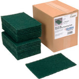 Global Industrial Heavy Duty Scouring Pads Green 6 X 9 - Case Of 15 Pads