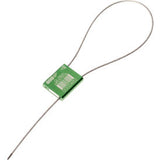 Global Industrial Metal Cable Seal 1/16X12L Green 50/Pack