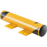 Global Industrial Floor Stop Bollard W/Removable Caps 4-1/2 Dia. X 24L Yellow