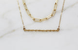 Rose Bar Necklace