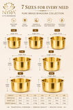 Pure Brass/Peetal Bhagona/Tope | Traditional Multipurpose Cooking Pot - 2.6 ltr