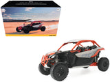 CanAm Maverick X3 X RC Turbo RR Chalk Gray and Orange 1/12 Diecast Model by BRP Models