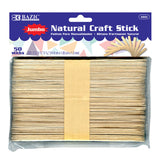 Bazic Jumbo Natural Craft Stick (50/Pack) / Box Qty - 24