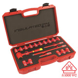 Titan Metric 3/8 Drive VDE Insulated Socket Set (19Piece Set)