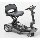 EV Rider Transport AF Plus Automatic Folding Scooter with Remote Lithium Battery Lightweight Travel Mobility Scooter (Metallic