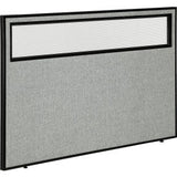 Interion® Office Partition Panel With Partial Window 60-1/4W X 42H Gray