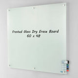 Global Industrial Frosted Glass Dry Erase Board 60W X 48H