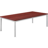 Interion® Wood Coffee Table With Steel Frame - 48 X 24 - Mahogany