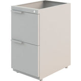 Interion® Modular Partition 2 Drawer Pedestal Gray