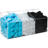 Global Industrial Acrylic Ppe Dispenser 3 Compartments Clear