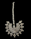 DJET95 Subhana silver plated chandbali earrings tika set ( READY TO SHIP )
