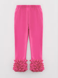 Milk Silk Ruffled Hot Pink Icing Legging