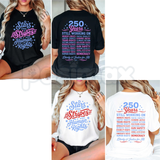 "Stars and Stripes and Human Rights" T-Shirt – America 250th Anniversary Social Justice Patriotic Graphic Tee