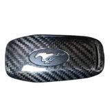 JSD Dry Carbon Fiber 5-Button Key FOB Cover for 2015-2017 Mustang w/ Automatic Transmission