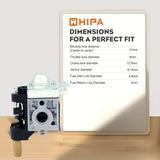 High-Performance Hipa A021000742 Carburetor Kit - Precision-Matched for Echo GT-200, SRM-210, SRM-211, Hedge Clippers, String Trimmers, HC-150, PE-200, PE-201 Edgers - 1set, Easy Install, Premium Quality