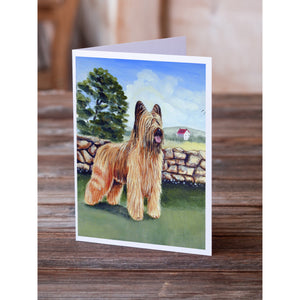 Briard Greeting Cards And Envelopes Pack Of 8
