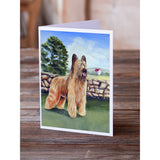 Briard Greeting Cards And Envelopes Pack Of 8