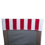 J&M Red Stripe Lounge Chair Beach Towel With Top Fitted Pocket 26X82