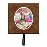 Caroline'S Treasures Airedale Waiting On Mom Leash Or Key Holder 7006Sh4, Small, Multicolor
