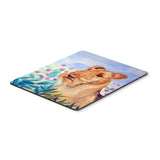 Caroline'S Treasures Mouse/Hot Pad/Trivet, Airedale Terrier In Flowers (7007Mp)