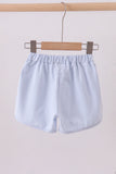 Premium Blue&white stripe bow shorts
