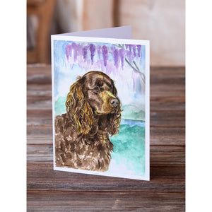 American Water Spaniel Greeting Cards And Envelopes Pack Of 8