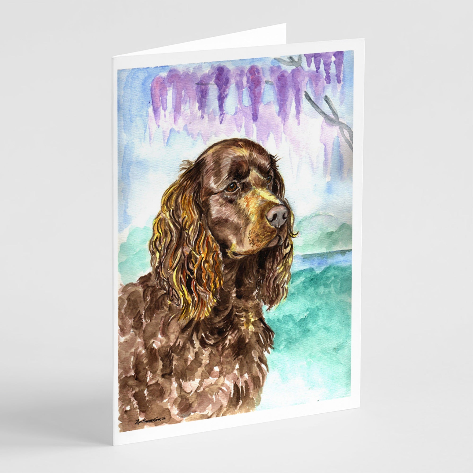 American Water Spaniel Greeting Cards And Envelopes Pack Of 8