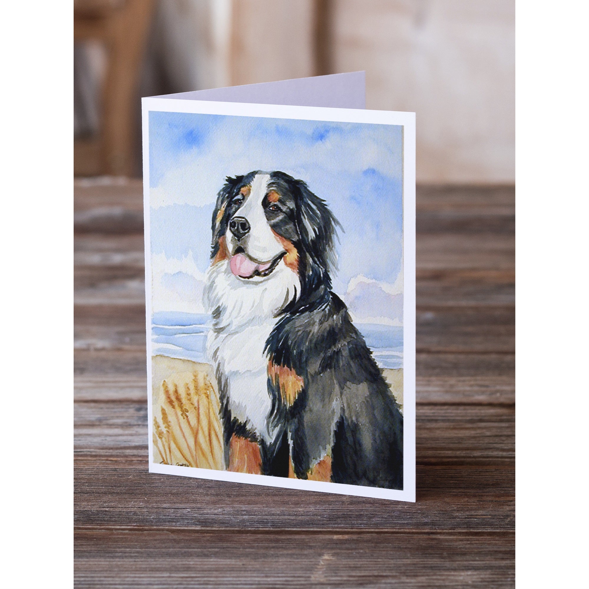 Momma'S Love Bernese Mountain Dog Greeting Cards And Envelopes Pack Of 8