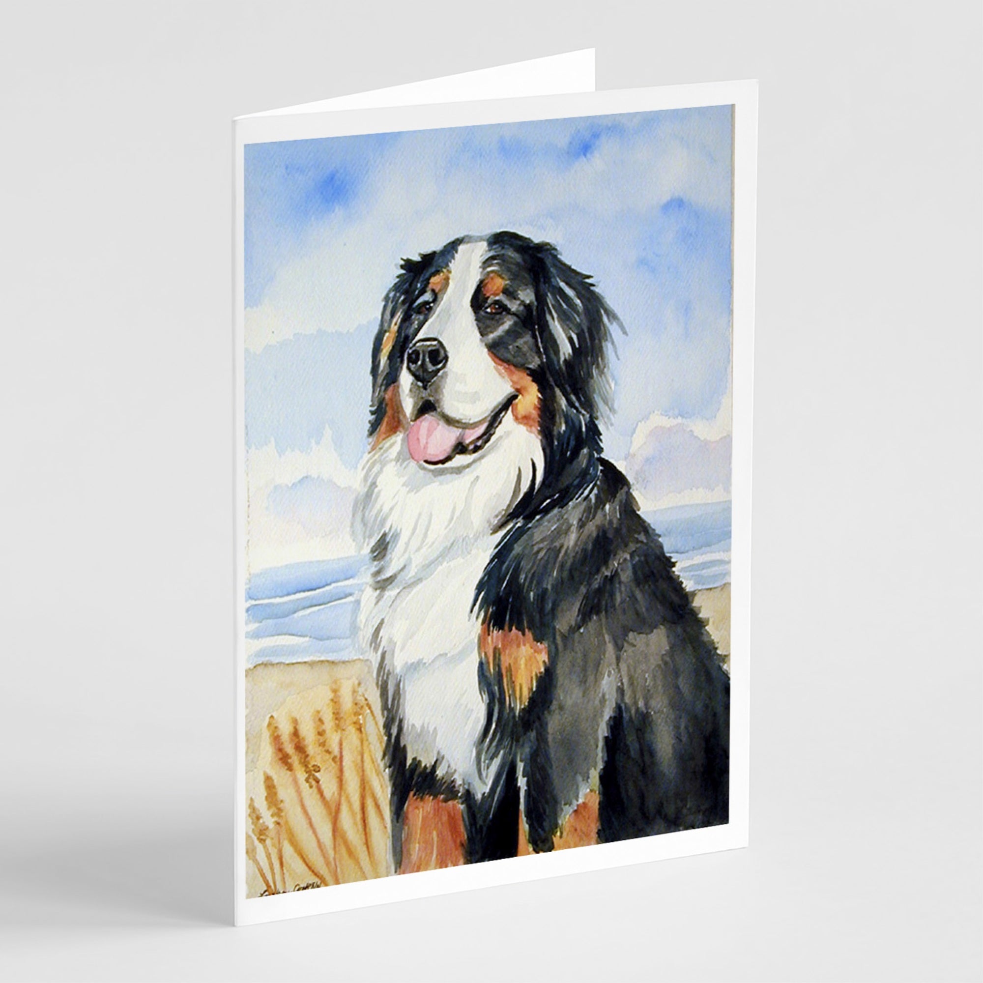Momma'S Love Bernese Mountain Dog Greeting Cards And Envelopes Pack Of 8