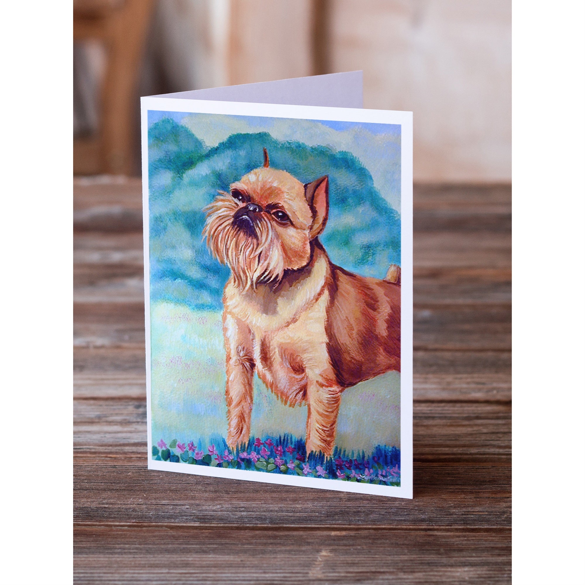 Brussels Griffon Greeting Cards And Envelopes Pack Of 8
