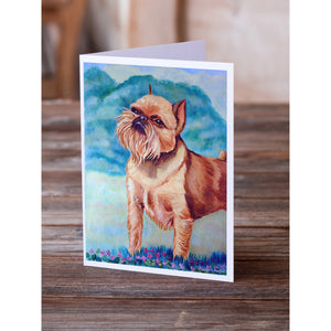 Brussels Griffon Greeting Cards And Envelopes Pack Of 8
