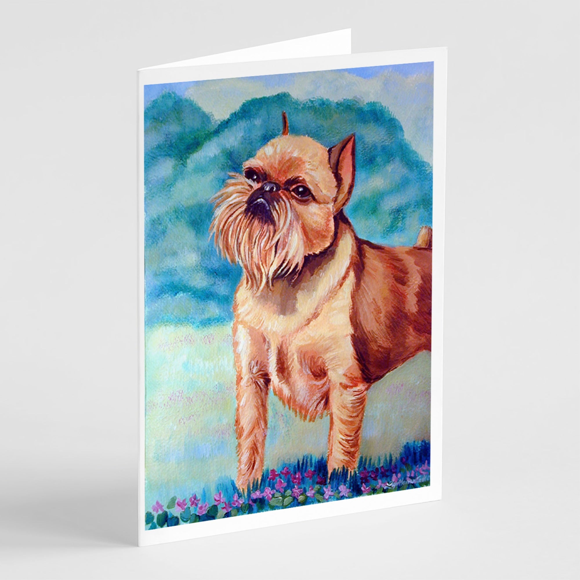 Brussels Griffon Greeting Cards And Envelopes Pack Of 8