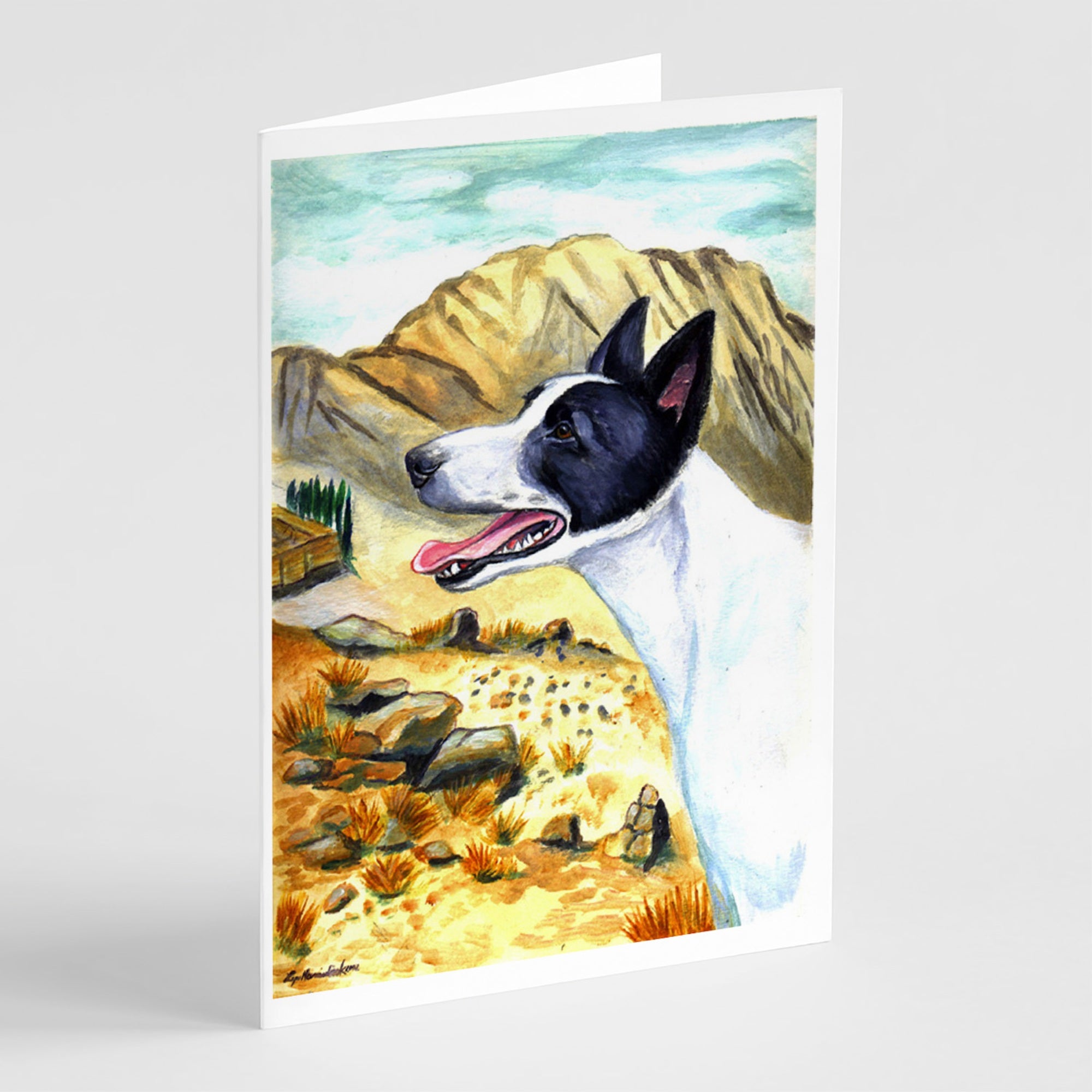 Canaan Dog Greeting Cards And Envelopes Pack Of 8
