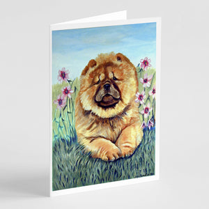 Chow Chow Greeting Cards And Envelopes Pack Of 8