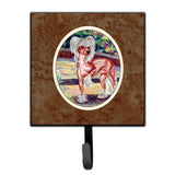 Caroline'S Treasures Chinese Crested On The Patio Leash Or Key Holder 7021Sh4, Small, Multicolor