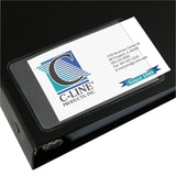 Self-Adhesive Business Card Holder, Side Load, 2 X 3 1/2, 10/Pk (Set Of 5 Pk)