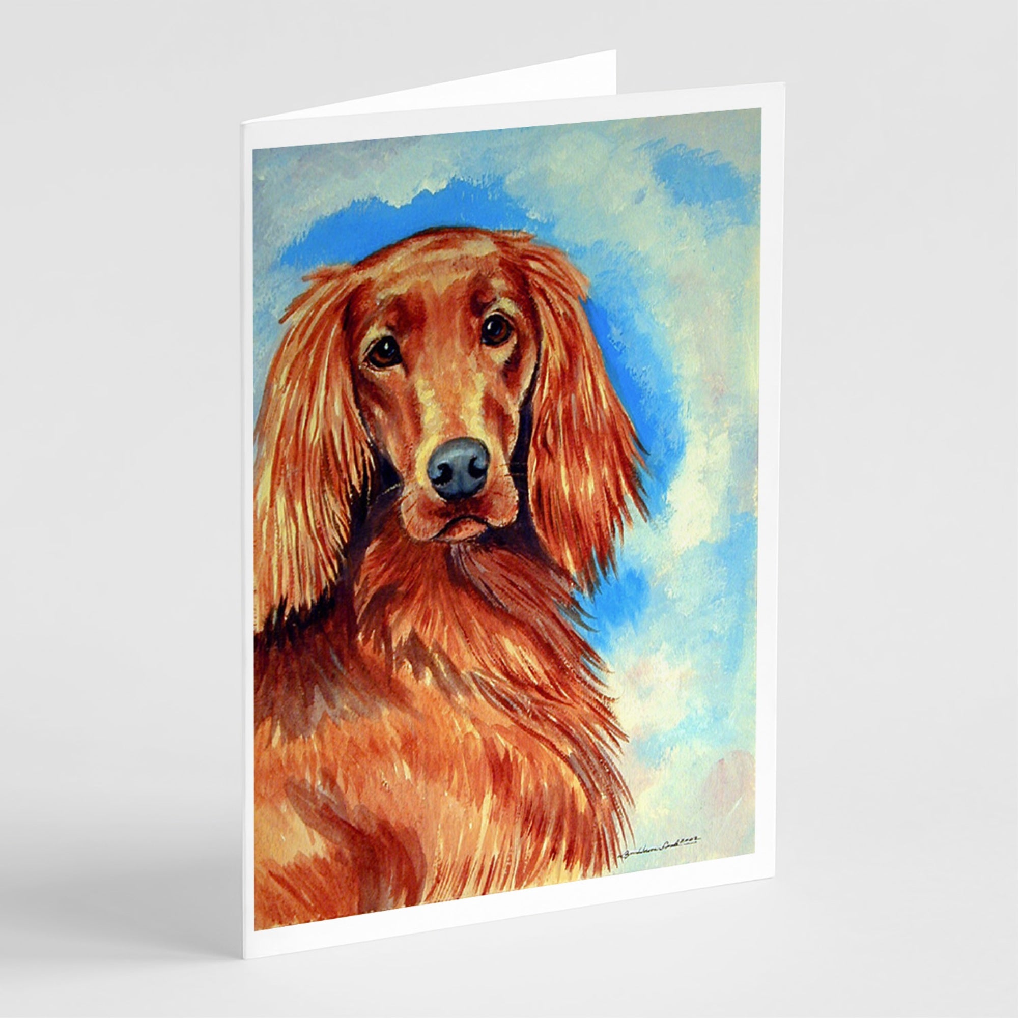 Irish Setter Greeting Cards And Envelopes Pack Of 8