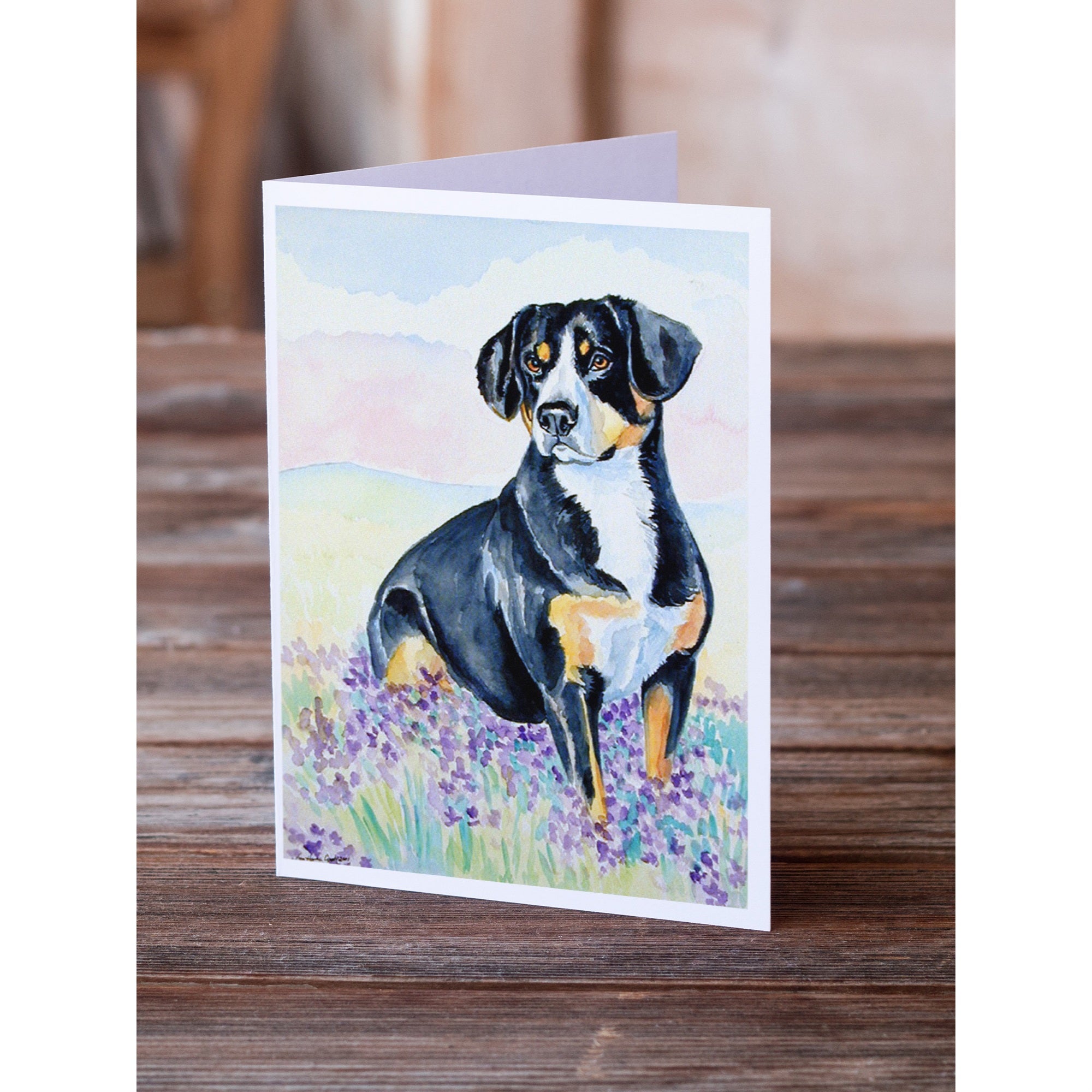 Entlebucher Mountain Dog Greeting Cards And Envelopes Pack Of 8