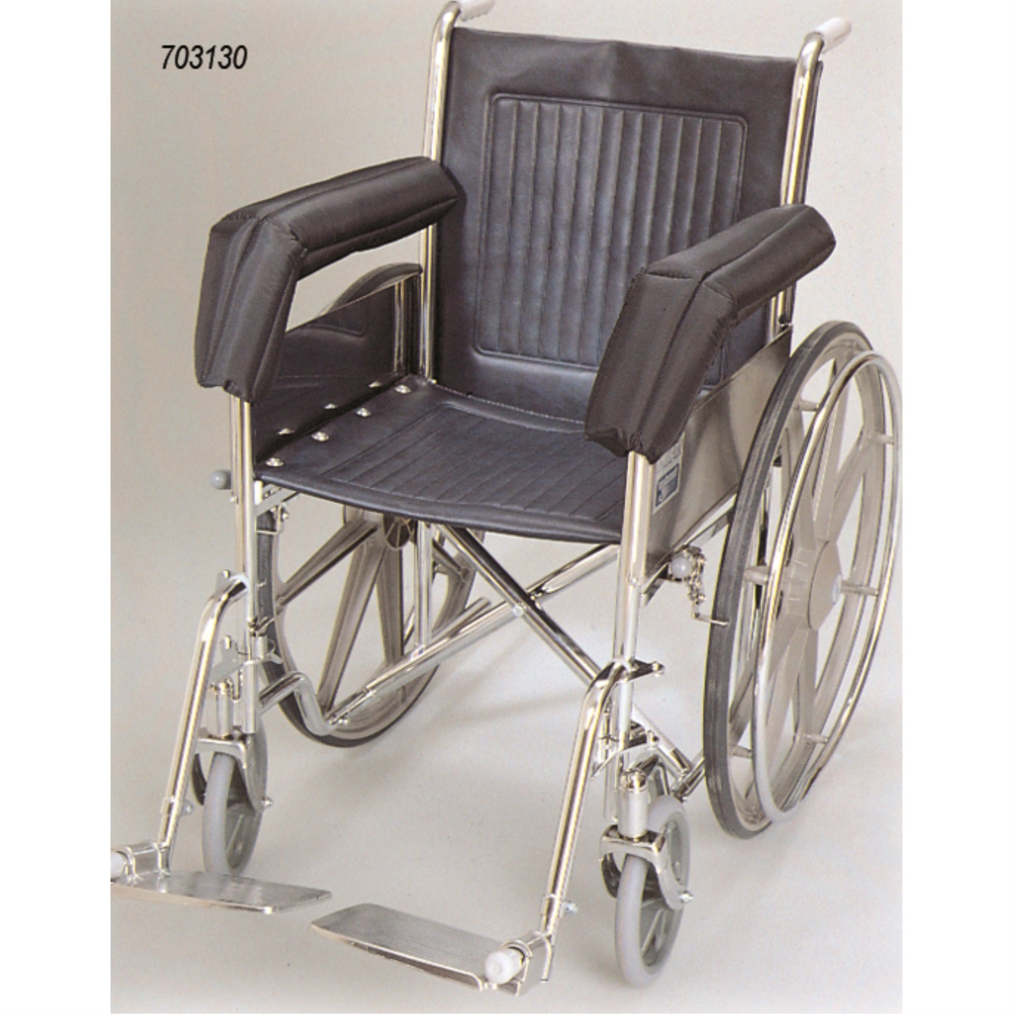 Wheelchair Foam Padded Nylon Extended Half Armrest Pads