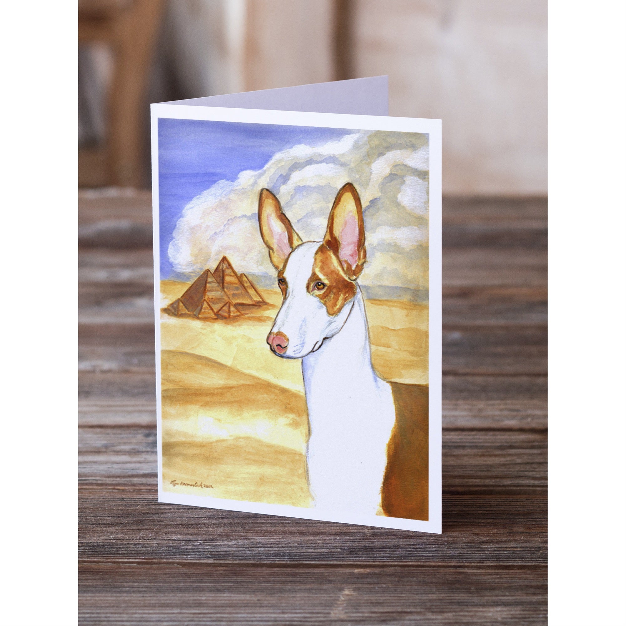 Ibizan Hound Greeting Cards And Envelopes Pack Of 8