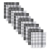 J&M Gray Waffle Weave Dishcloth (Set Of 12)