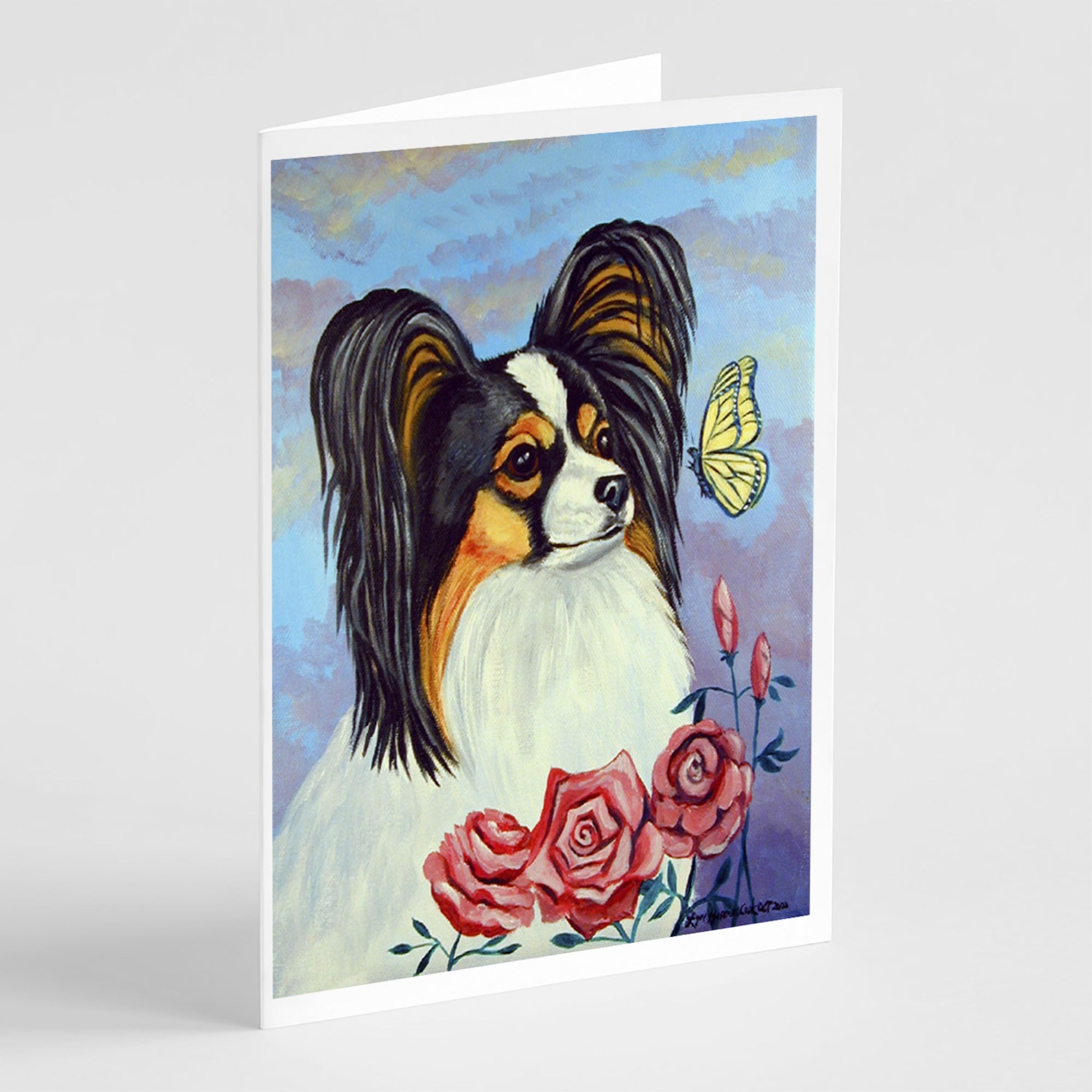 Papillon Yellow Butterfly Greeting Cards And Envelopes Pack Of 8