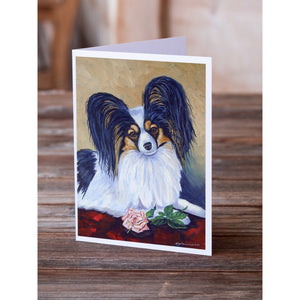 Papillon A Rose For You Greeting Cards And Envelopes Pack Of 8