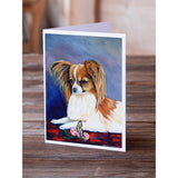 Papillon Rose And Butterfly Greeting Cards And Envelopes Pack Of 8