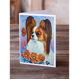 Papillon Greeting Cards And Envelopes Pack Of 8