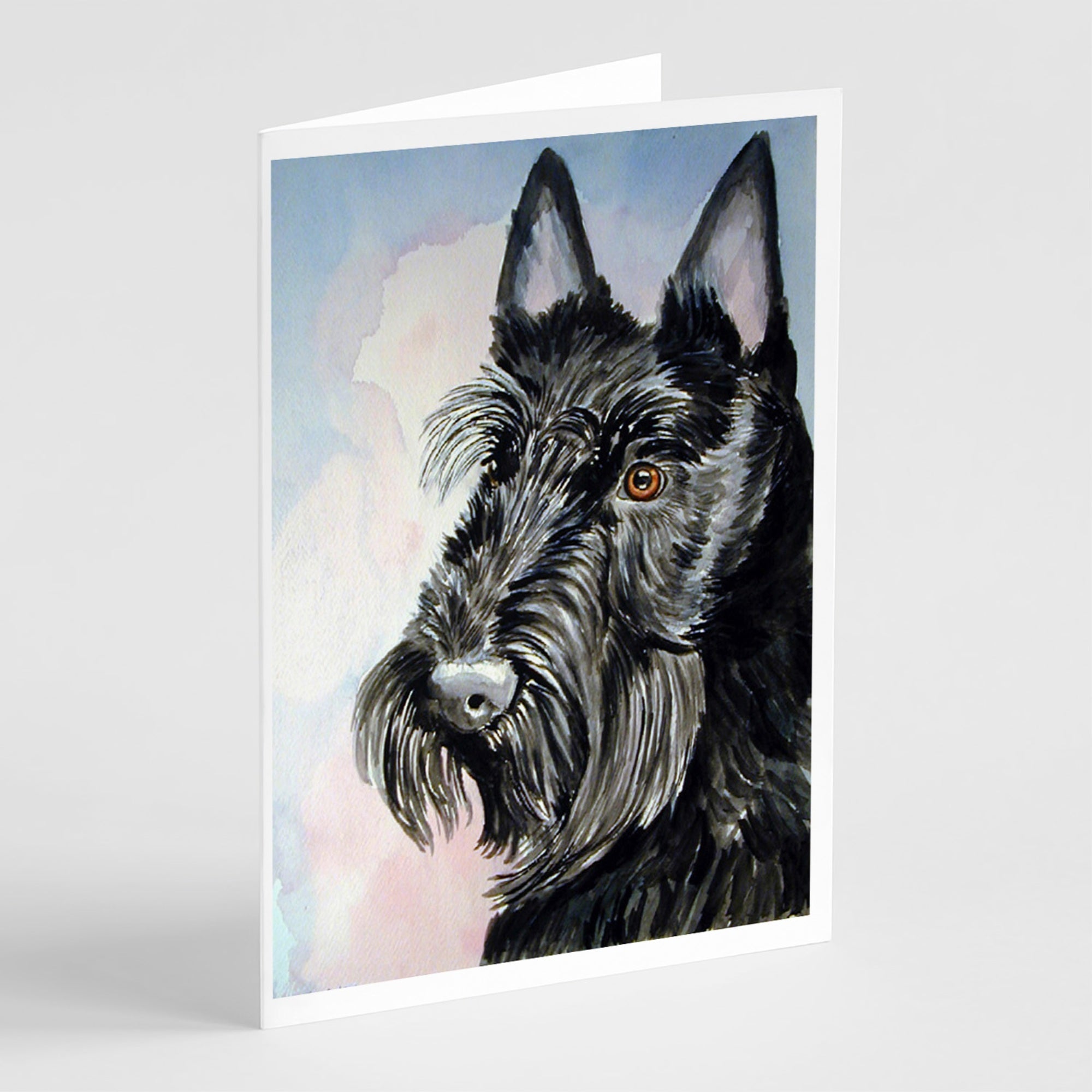 Scottish Terrier Greeting Cards And Envelopes Pack Of 8