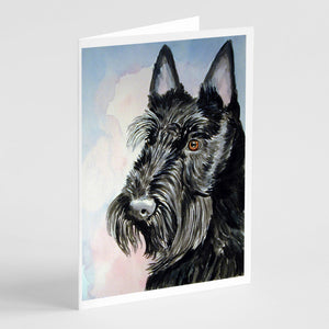 Scottish Terrier Greeting Cards And Envelopes Pack Of 8