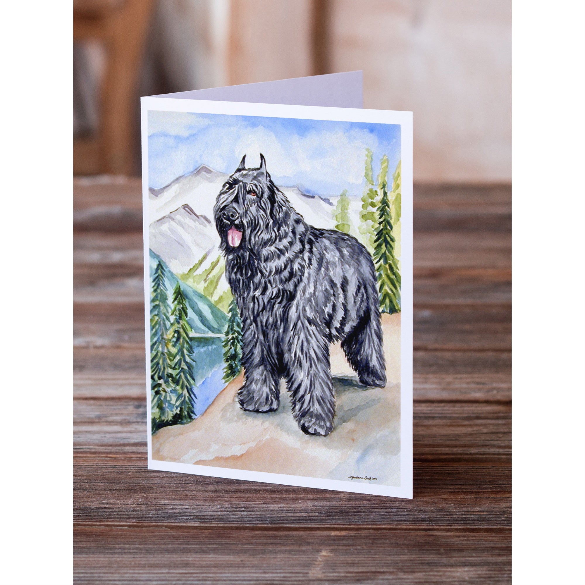 Bouvier Des Flandres Greeting Cards And Envelopes Pack Of 8